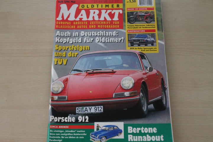 Deckblatt Oldtimer Markt (05/1994)
